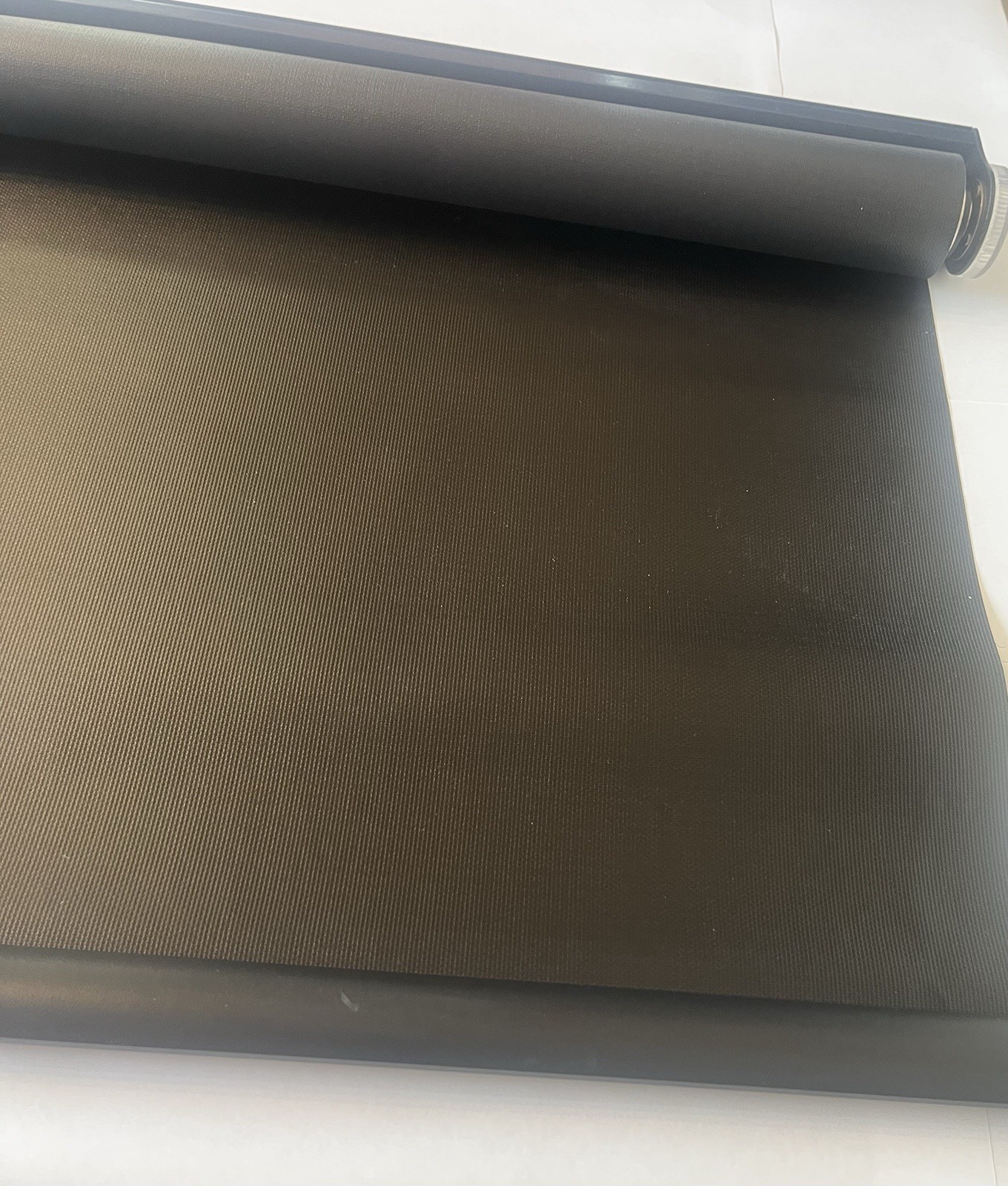 IRVINE SLOW-RISE RV NIGHT SHADE WINDOW BLIND (BLACK) 35”W x 24” L (No Hardware)