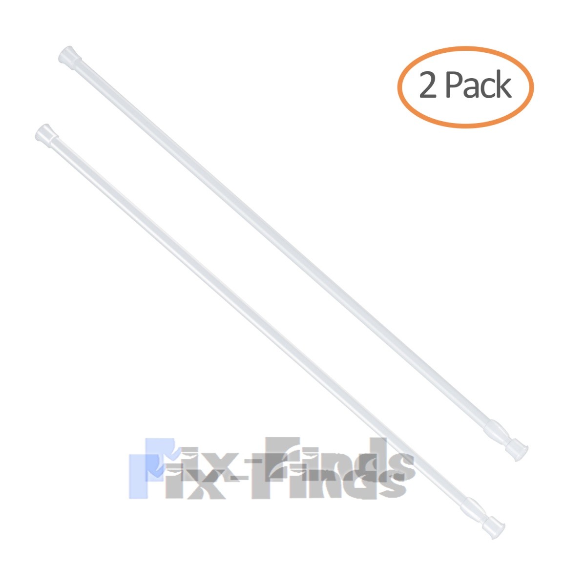 2Pack Heavy Duty Tension Rod 23-43Inches No Drill for Window Bathroom Shower New