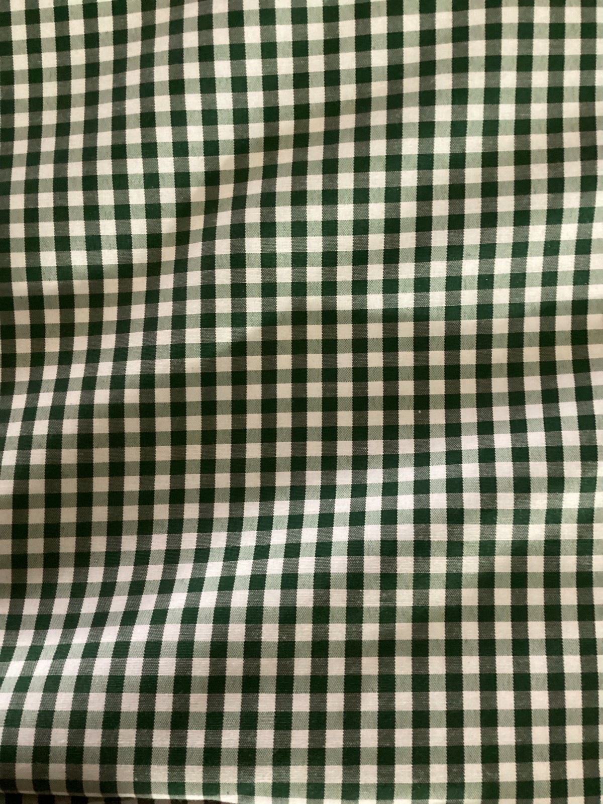 Handmade Gingham Plaid Valance, 52 x 15 inches
