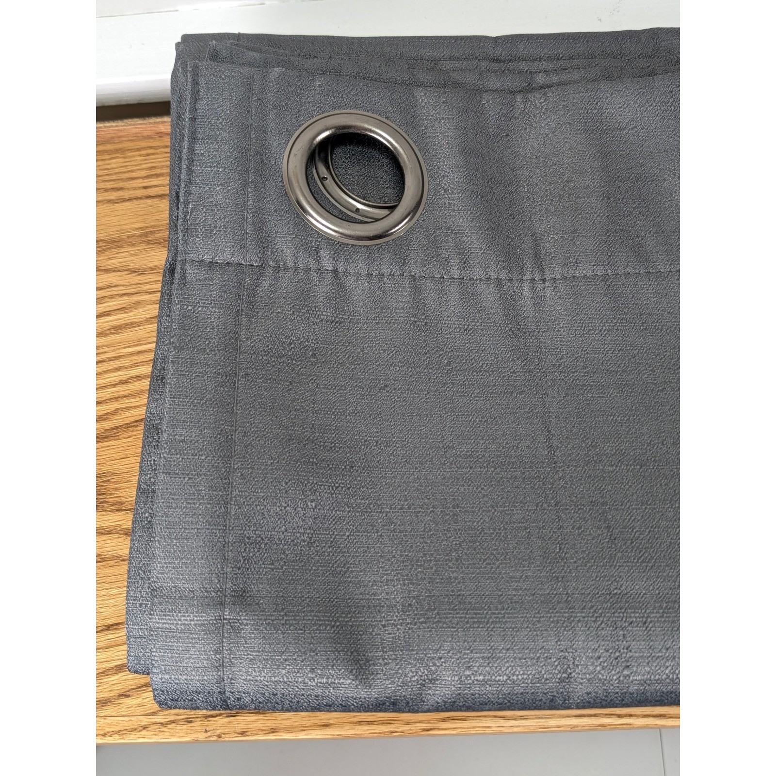 Eclipse DuoTech Grommet Curtain Panel Draft Stopper Total Blackout 40×84 Grey