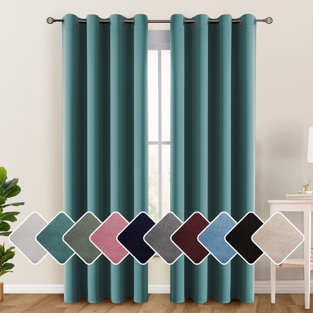 Blackout Curtain Room Darkening Window Curtains Insulated Thermal Grommet Panels