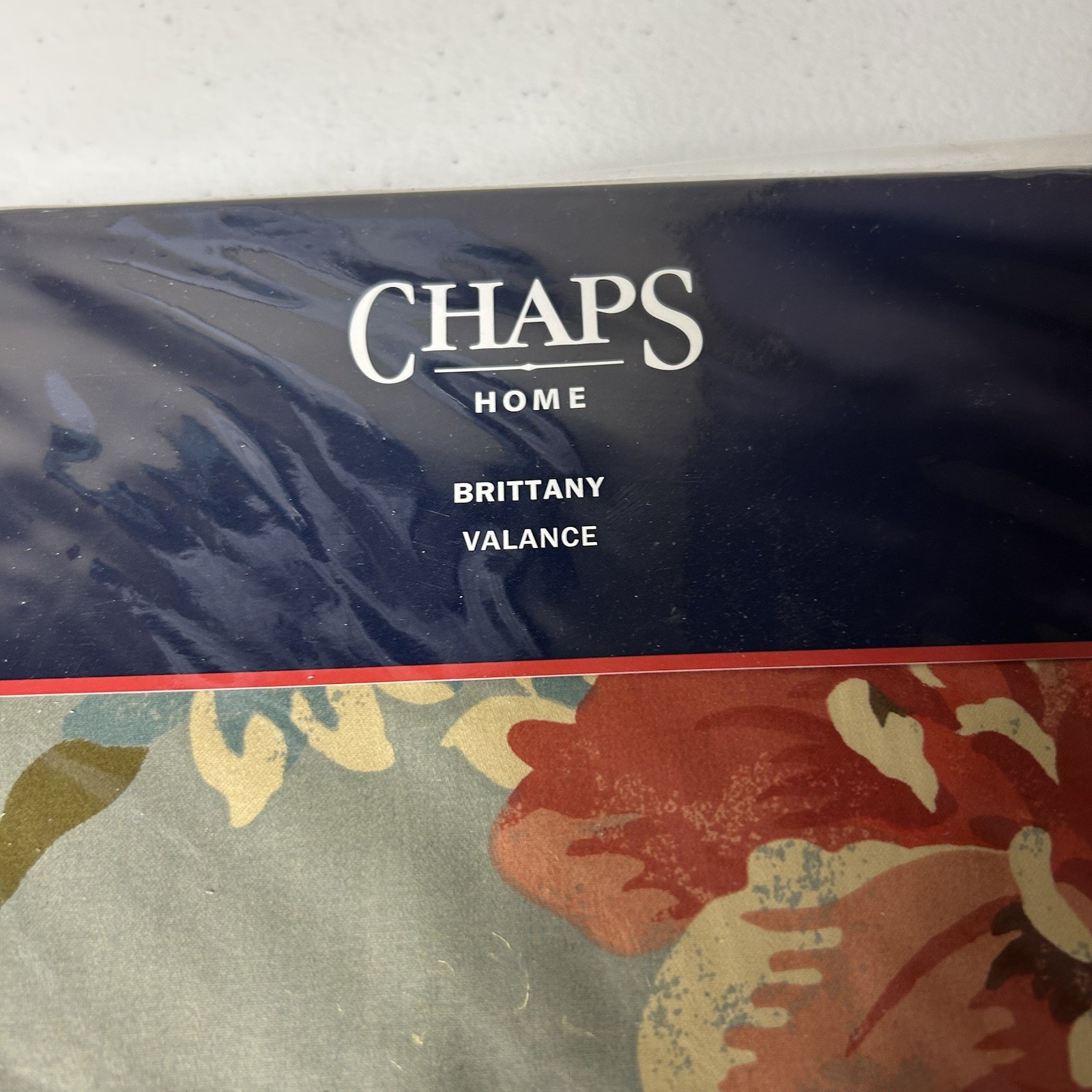 Ralph Lauren CHAPS Home Brittany Valance 100% Cotton 80 x 17 Green Floral NEW
