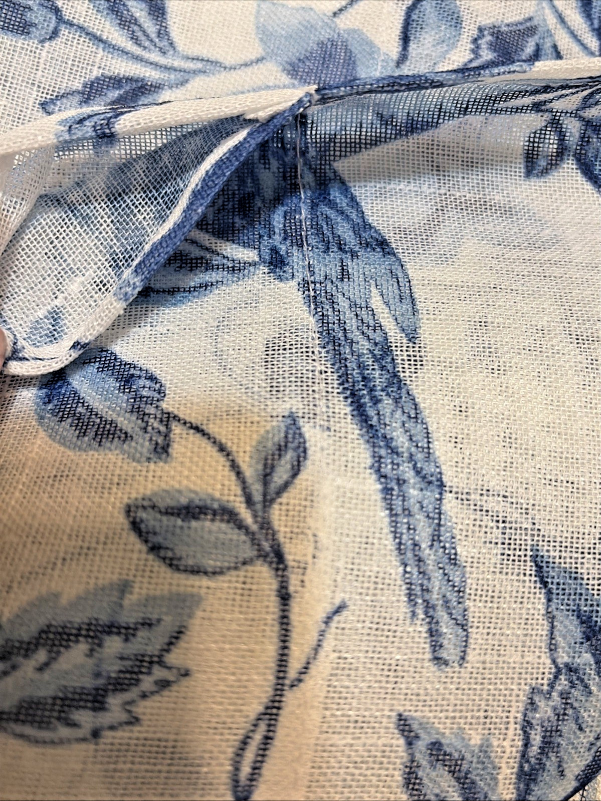 4 Laura Ashley Summer Palace Floral Birds Pole Top Window Panels Curtains 38×84”