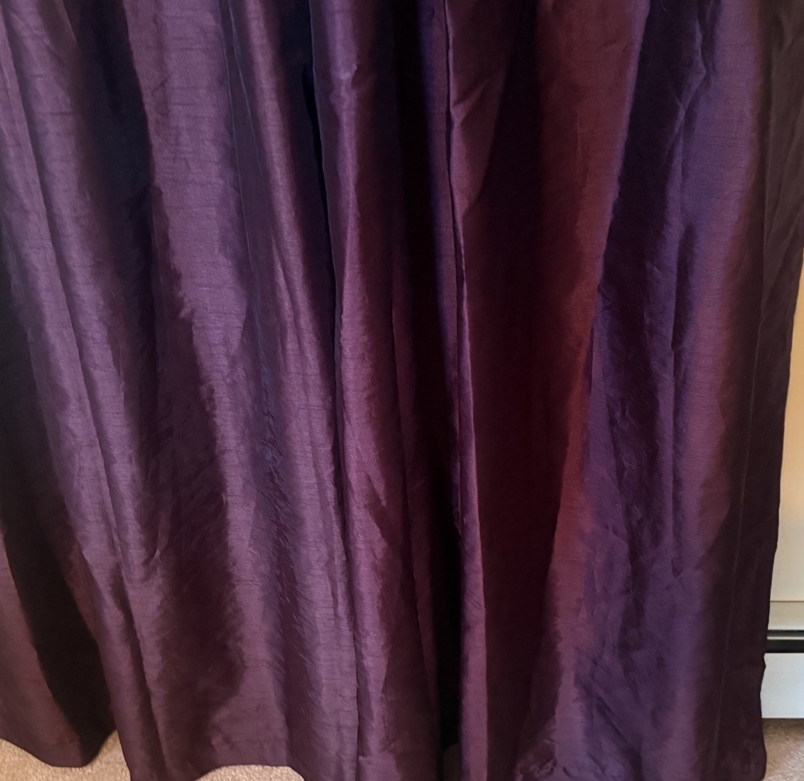4 Better Homes & Gardens Deep Purple Fancy Grommet Panels Curtain Polyester