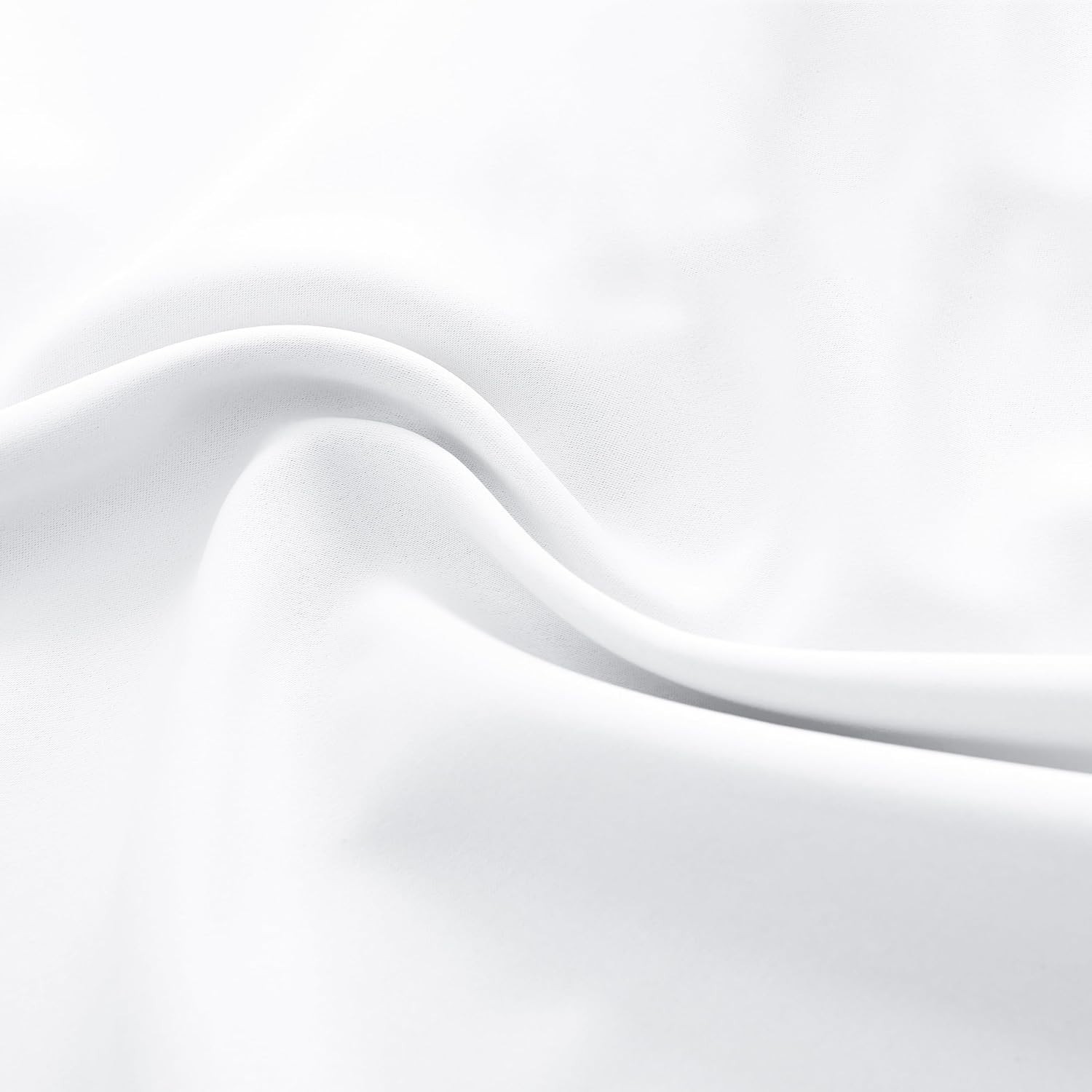 White Room-Darkening Valances (2-Pack) for a Modern Kitchen Look