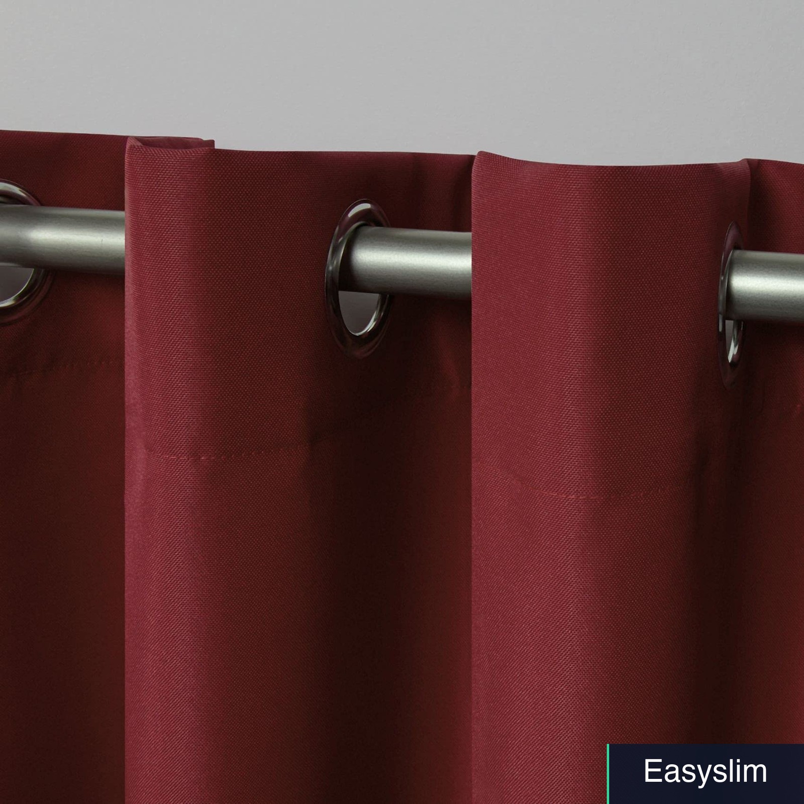 Canvas Grommet Curtain Panels 54″x108″ Winter White Water Resistant