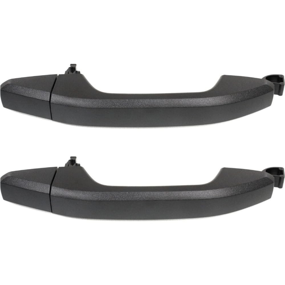 Rear Door Handle Left Right 2pcs Without Key Hole Black For GMC Chevy GM1520149