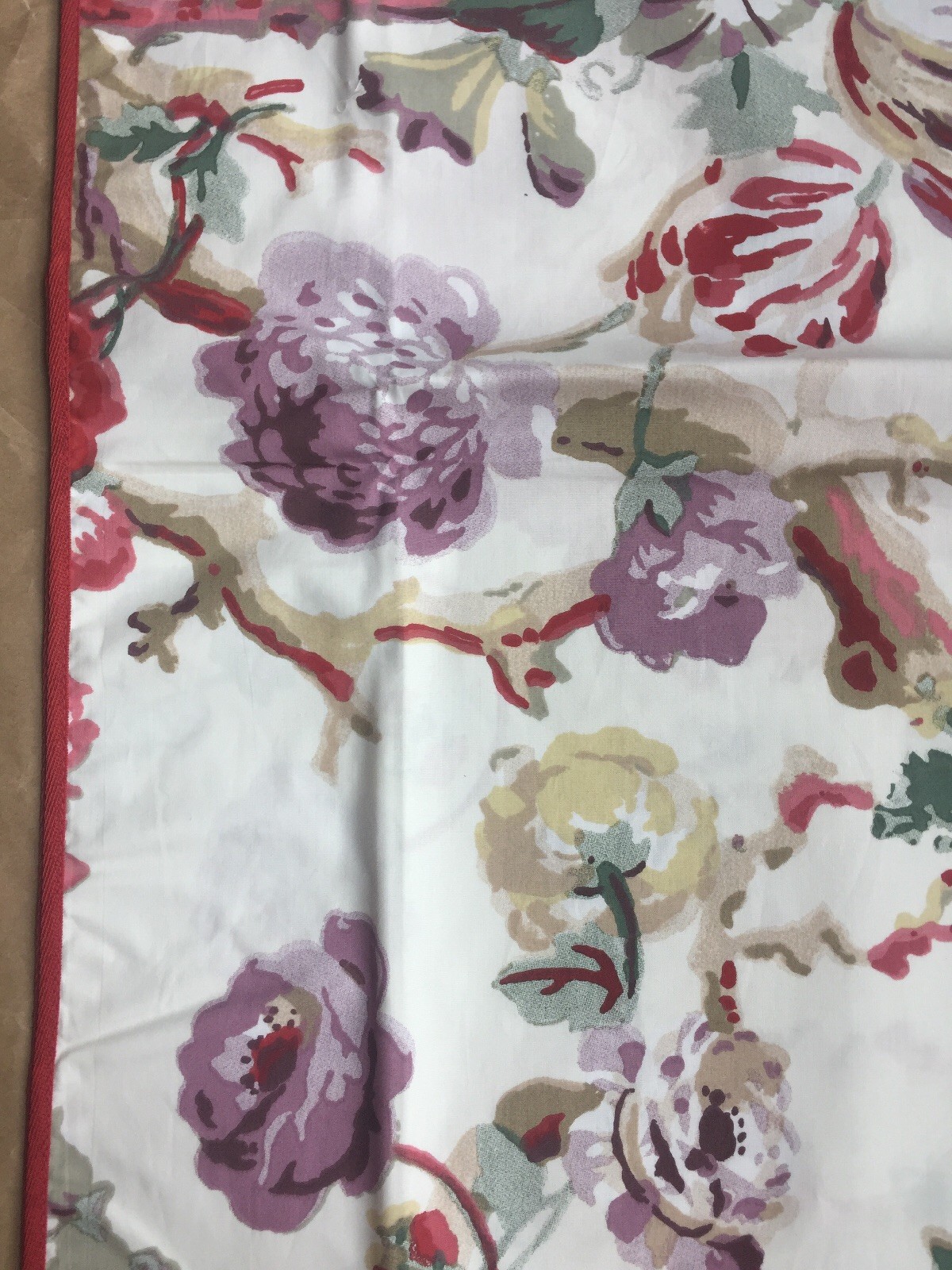 CHAPS Window VALANCE Size: 80 x 17″ New SHIP FREE Red Pink Floral SARAH Bedding