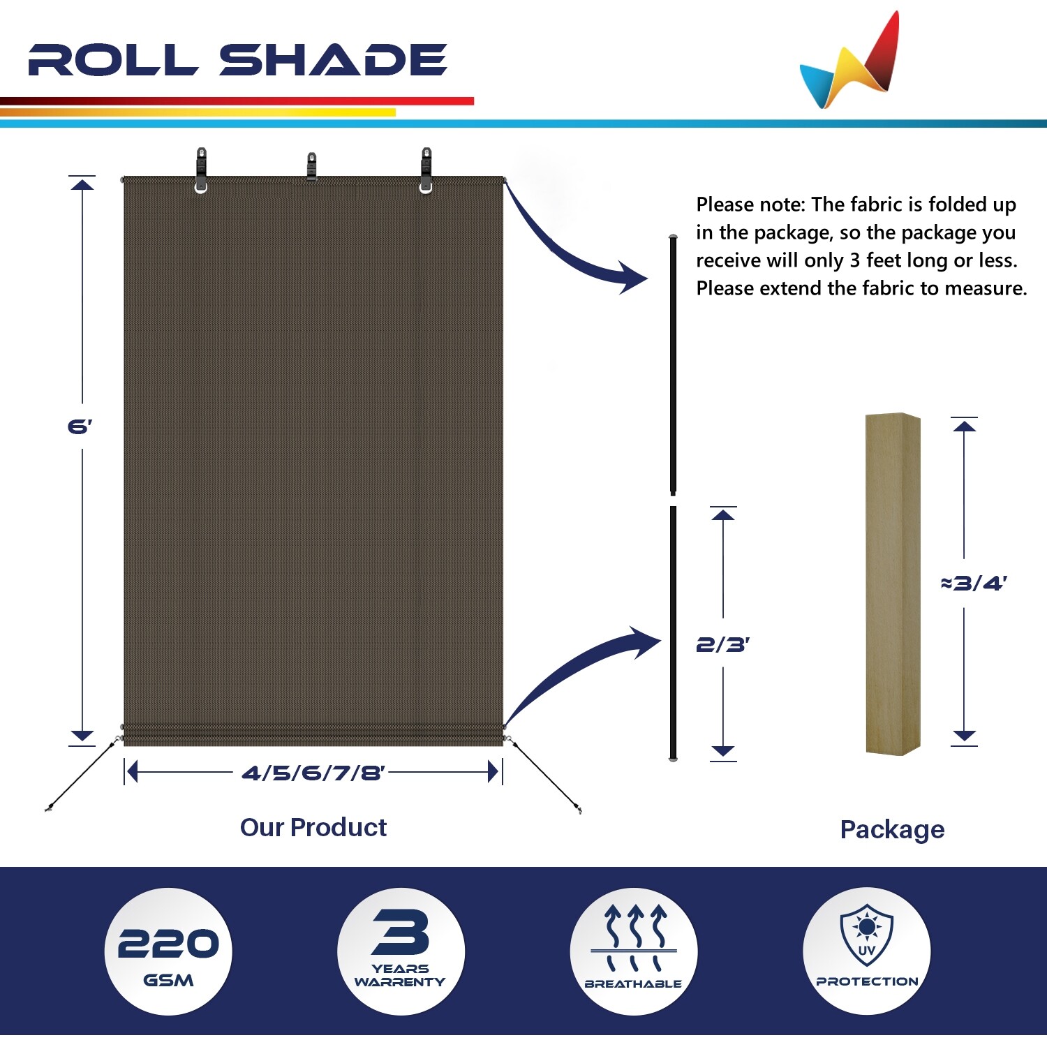 Roller up Shade Roller Shade Curtain Filtering UV Ray Yard Porch Pergola Balcony