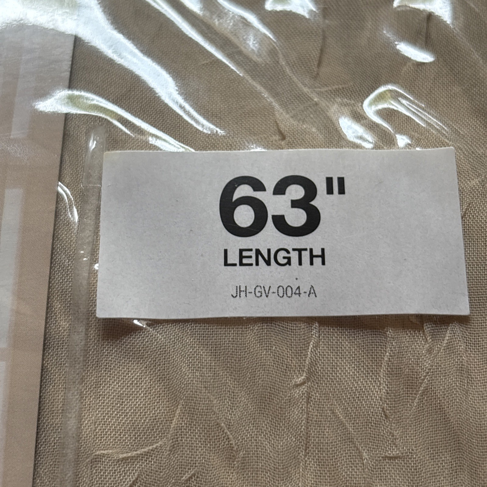 JCP Home Collection Rod-Pocket Panel 63” Set Of 2 Sheer Curtains Color: Linen