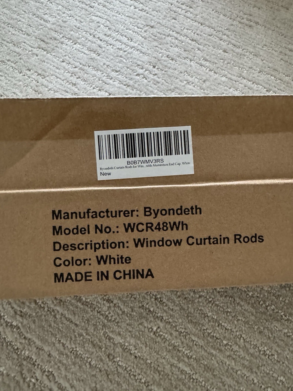 Byondeth Curtain Rods for Windows 16 to 88 Inches Adjustable Length 1 Inch