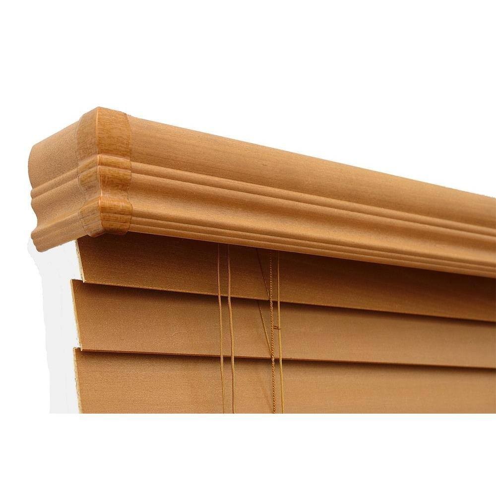 Home Decorators Collection Real Wood 2 Inch Blinds Golden Oak 42×72 Inches