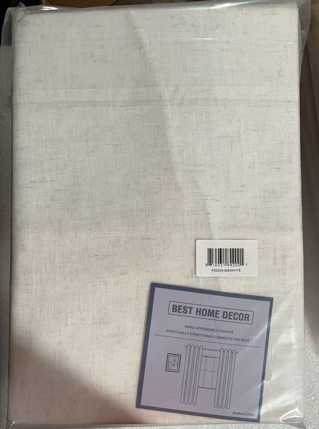 PrinceDeco Real Linen Curtains 63 Inches Long Rod Pocket/Back Tab/Ring Clips Lin