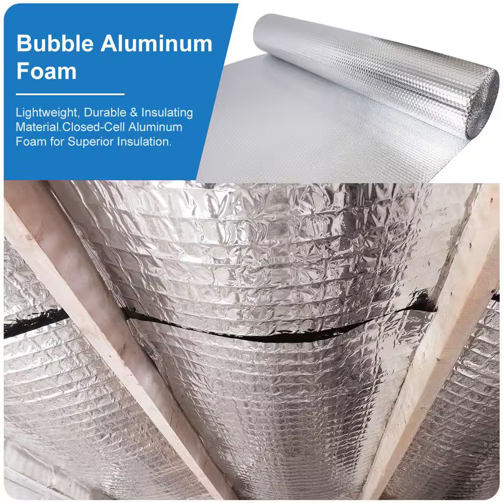 48 In. X 25 Ft. Radiant Barrier Bubble Aluminum Foil Reflective Insulation