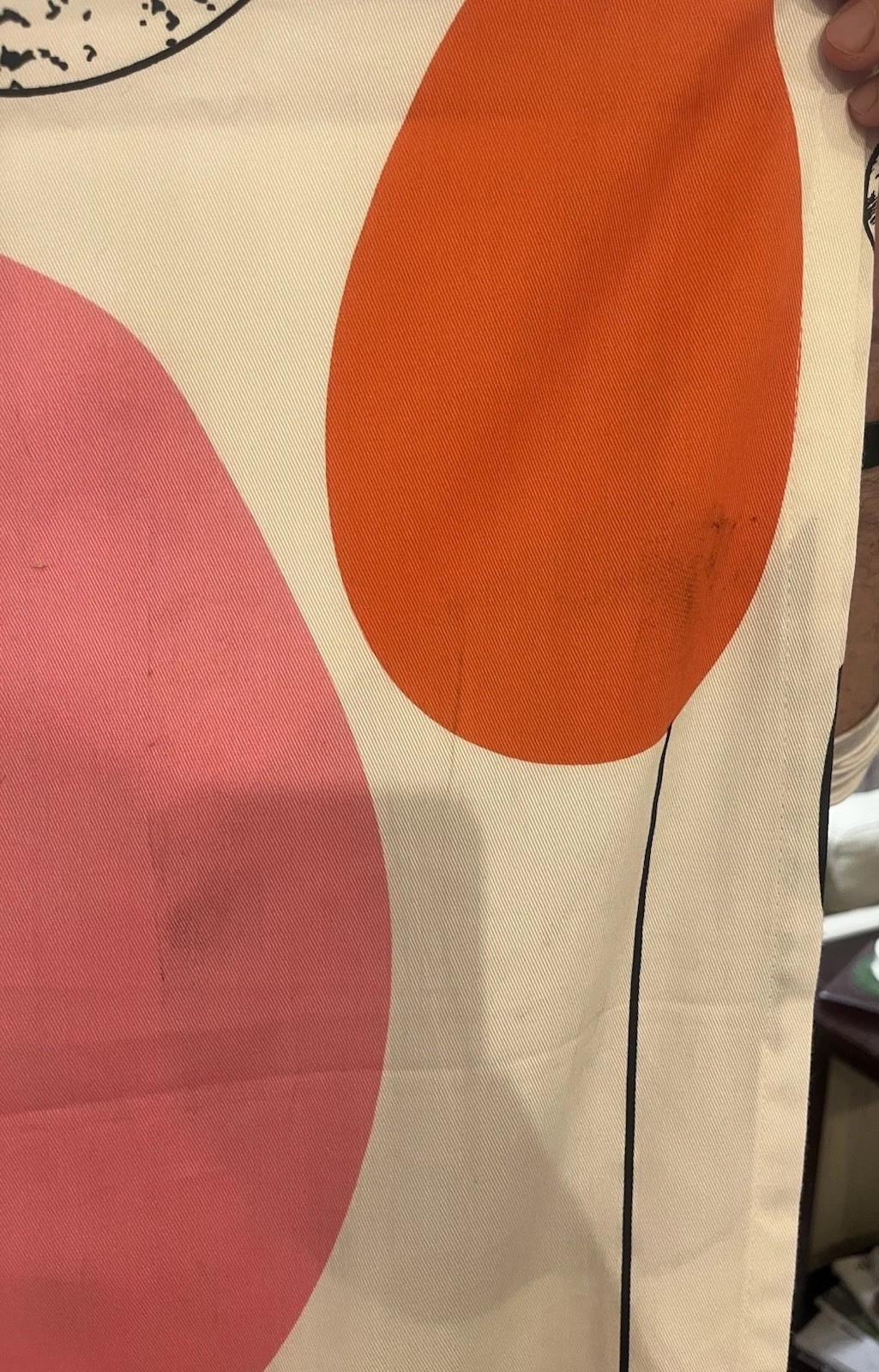 IKEA BOLLKAKTUS 57×98″ Black, Orange & Pink Balloons Curtain Panel