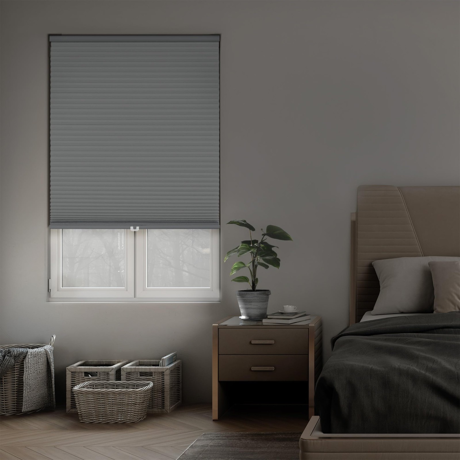 Dez Furnishings Cordless 1.5 Blackout Cellular Shade Energy Saver 71.5 W X 60 H