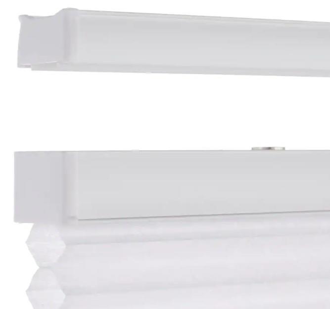 Snow Drift White Top Down Bottom Up Light Filtering Cellular Shade 34.75″W x 48″