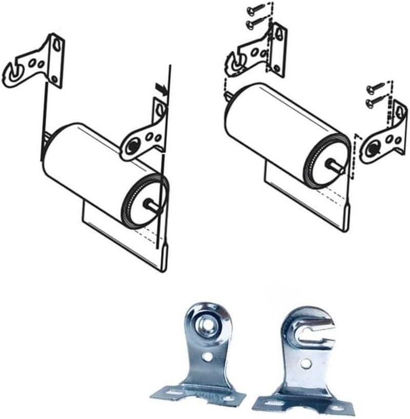 Roller Window Shade Outside Mount Brackets W/ Screws Roller Shutters Metal Hold