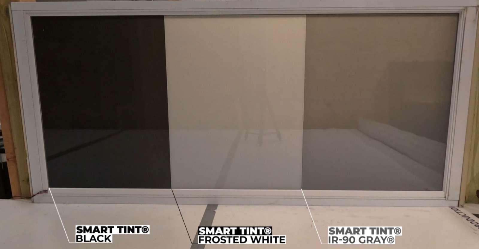 Genuine Smart Tint switchable glass Electric Window film USA Manufactured