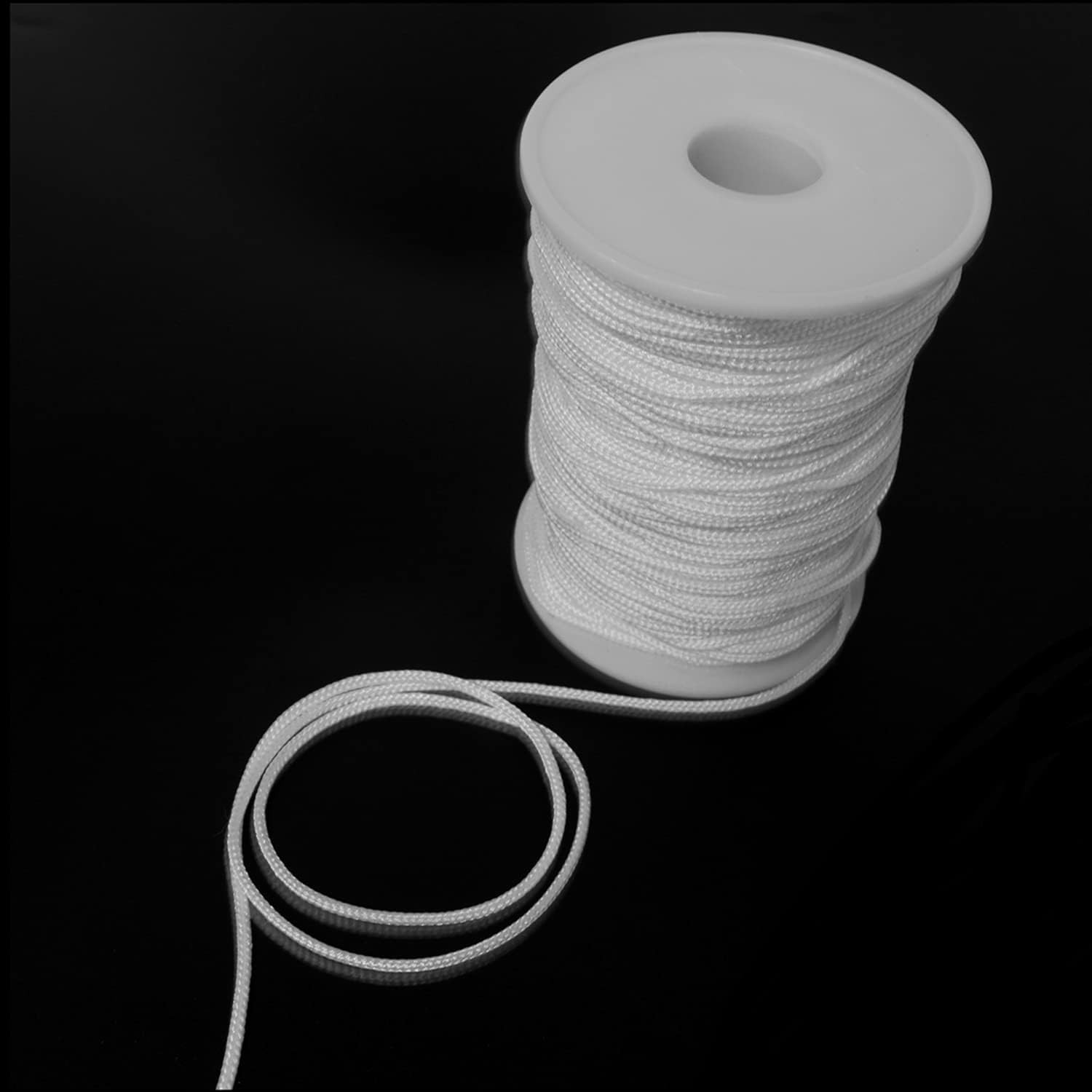 1PC 54 Yards 2mm Braided Shade Roller Blinds Cord White Pull String Rope