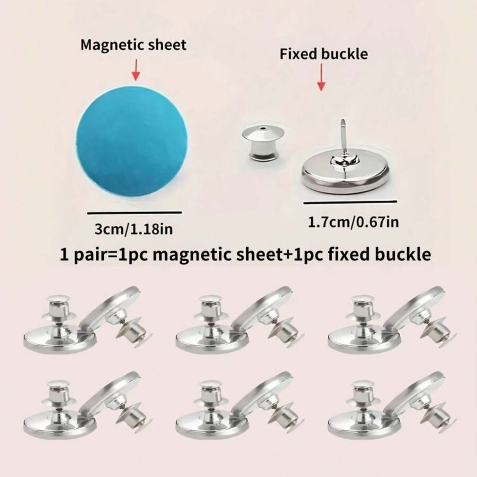 2/6/12 Pcs Magnetic Curtain Clips Weights Holders Buckle Drapery Closure USA