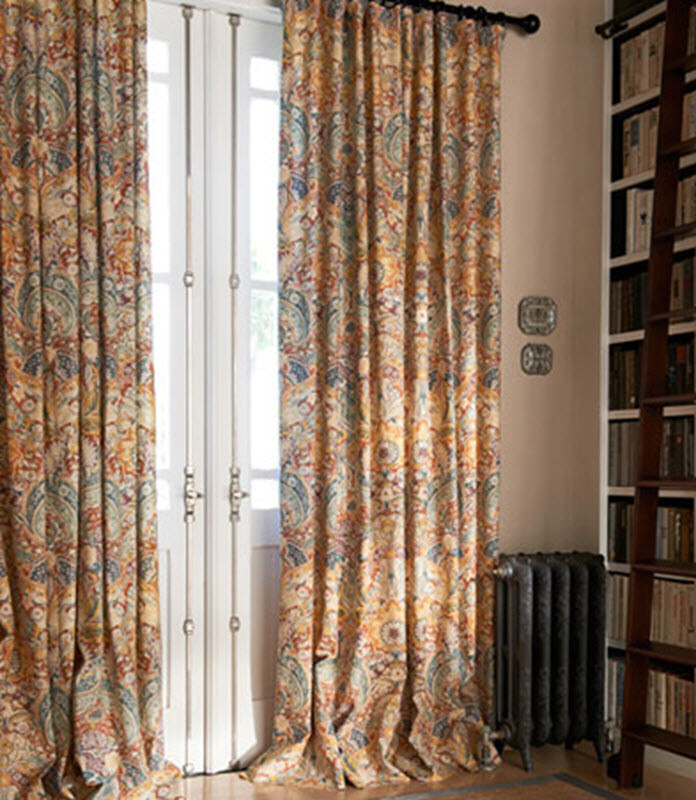 Pottery Barn Celeste Drapes Set 2 Warm Rust 50x 84 Damask Curtains Pair Rare🦩