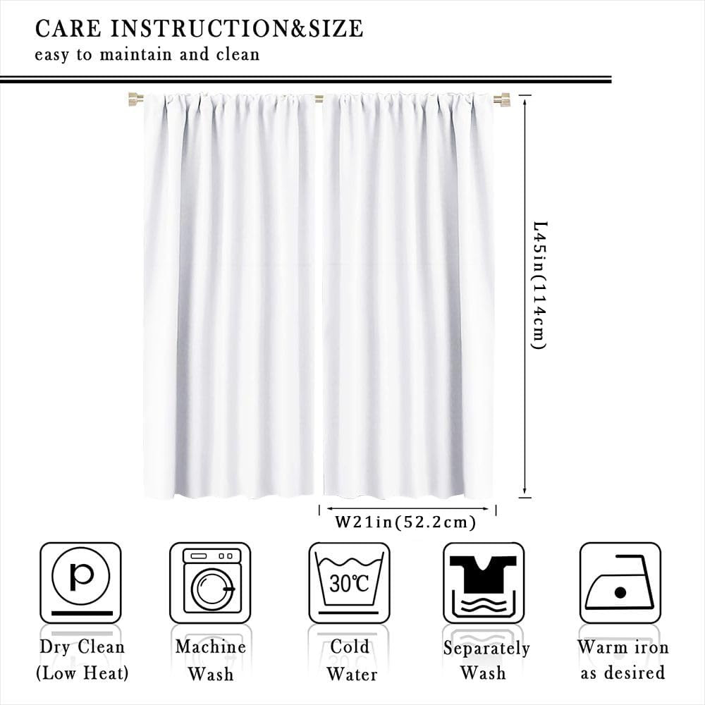 Victorian Style Blackout Curtains for Bedroom Living Room, Rod Pocket Sewing Mac