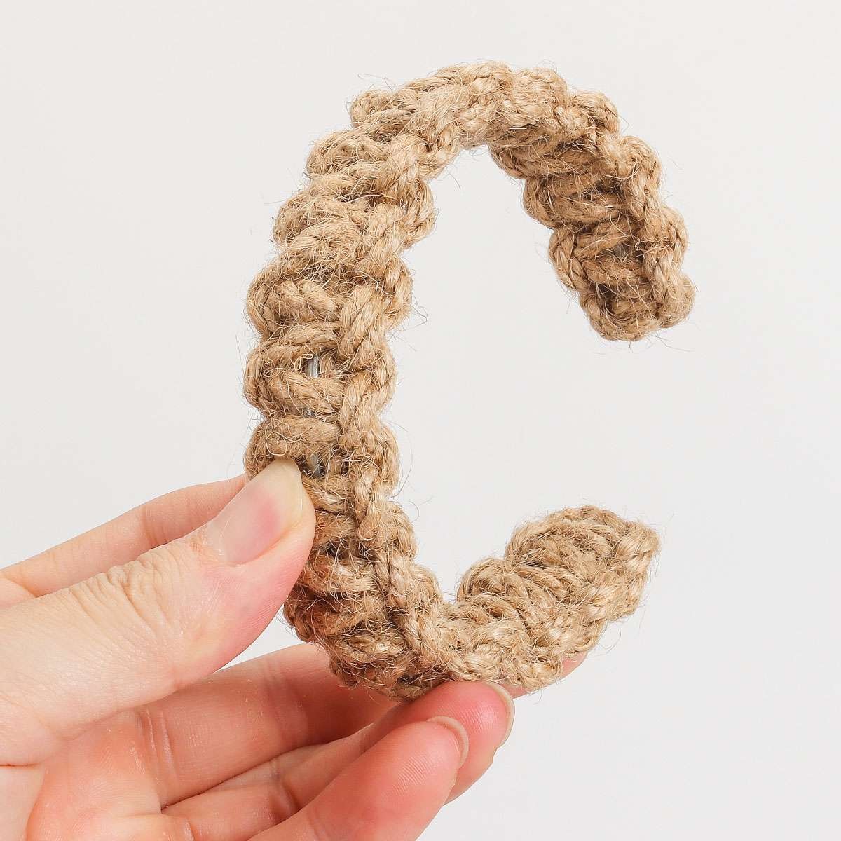 1/2/4PCS Handmade Khaki curtain tie back or door stop, Braided curtain holdback