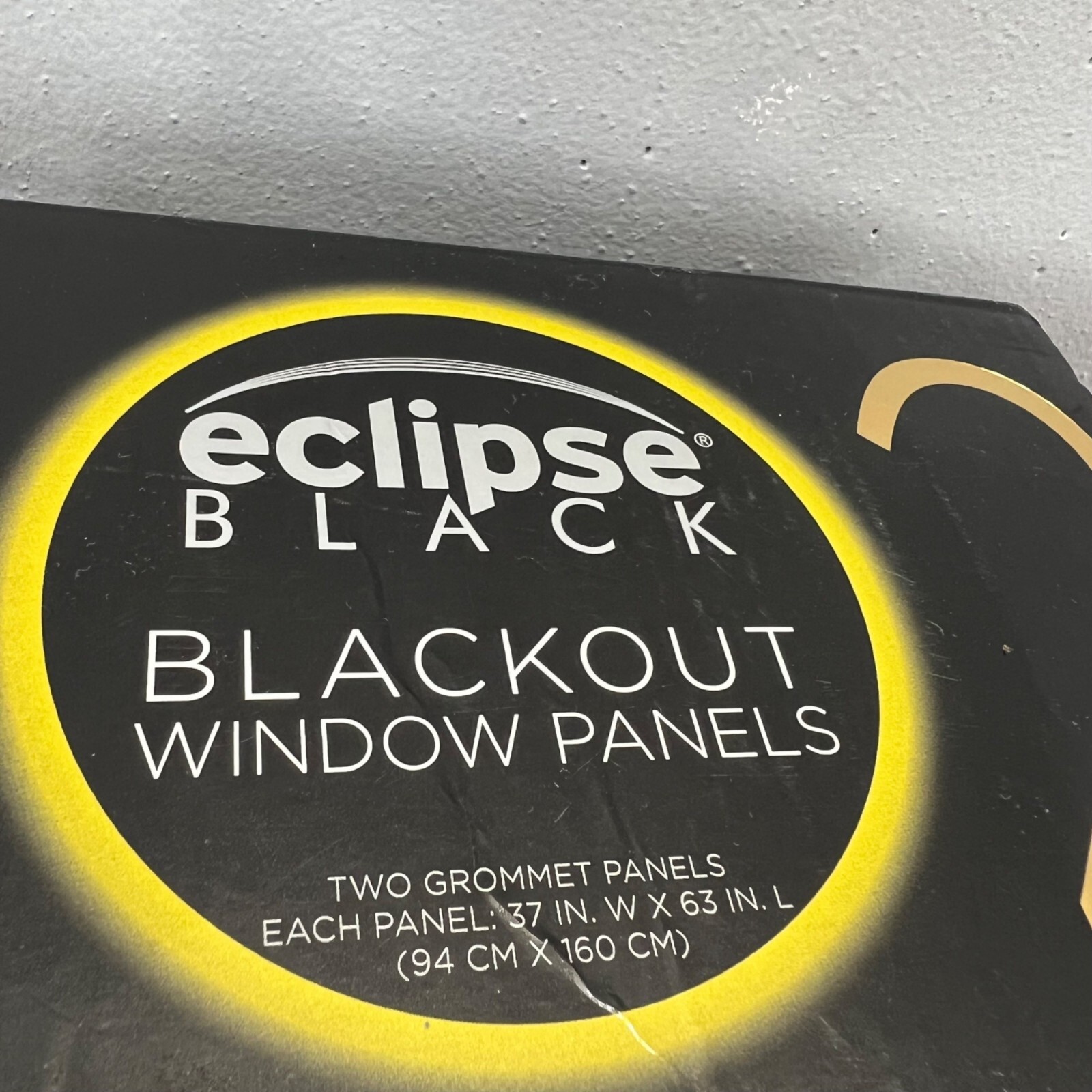 Eclipse Blackout Window Panels Silver Gray Grommet Panels Set of 2 NIOP 37×63