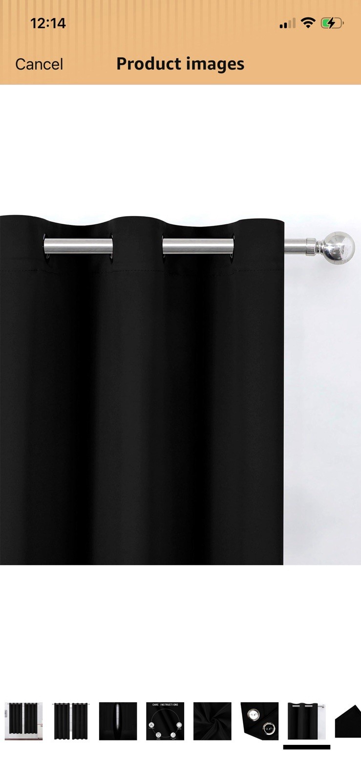 Blackout Curtains 52 x 72 inches Long Black Curtains Set of 2 Panels Thermal
