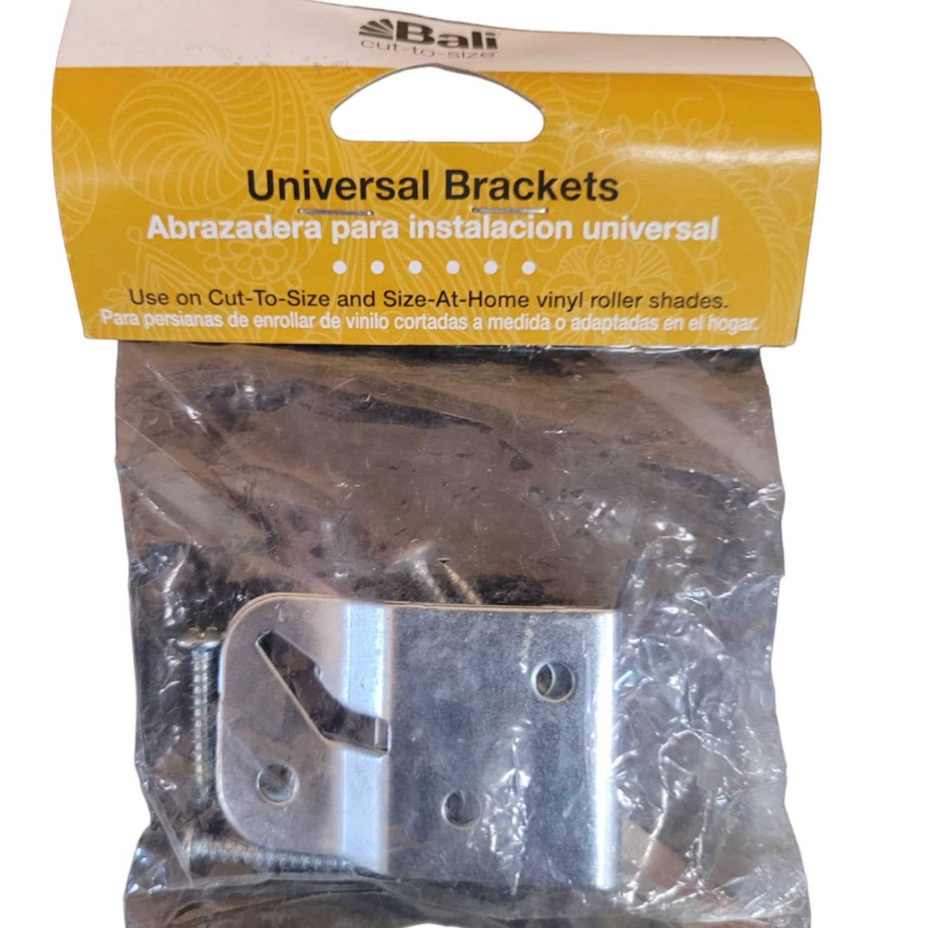 3 Packages- Bali 2 in. Steel Universal Roller Shade Brackets (3-Packs)