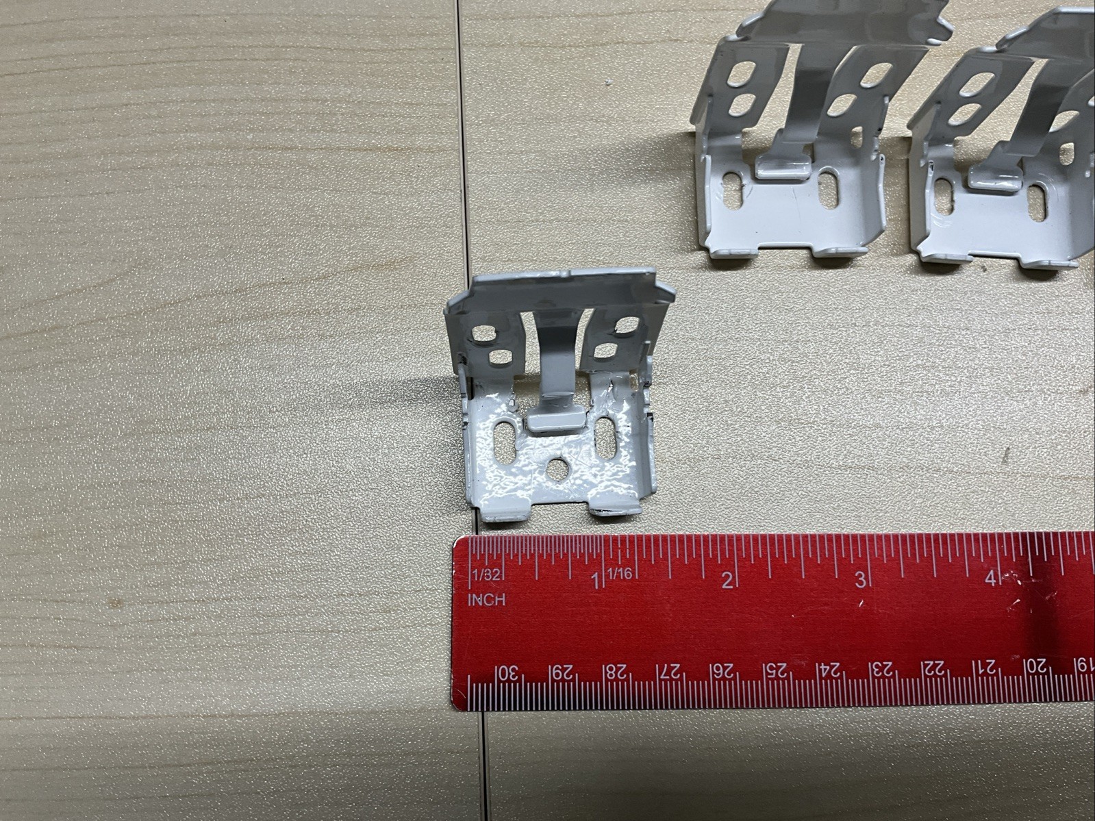 4 Blind Brackets, White 1.25 X 2”