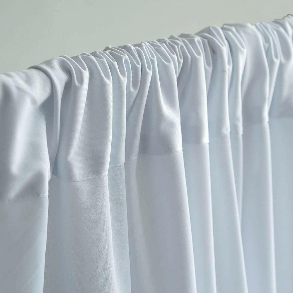 10 feet x 8 feet Polyester Backdrop Drapes Curtains Panels w/ Rod Pockets