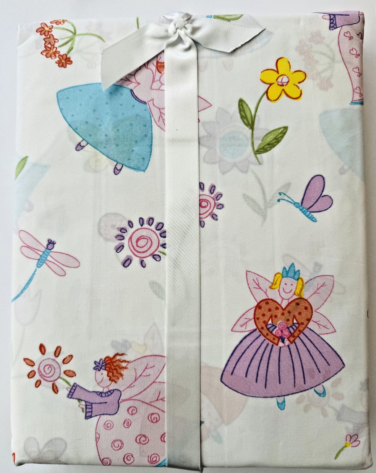 happy FAIRIES CURTAINS window 2 panels ~ cotton ~ 54″ x 84″ ~ NEW