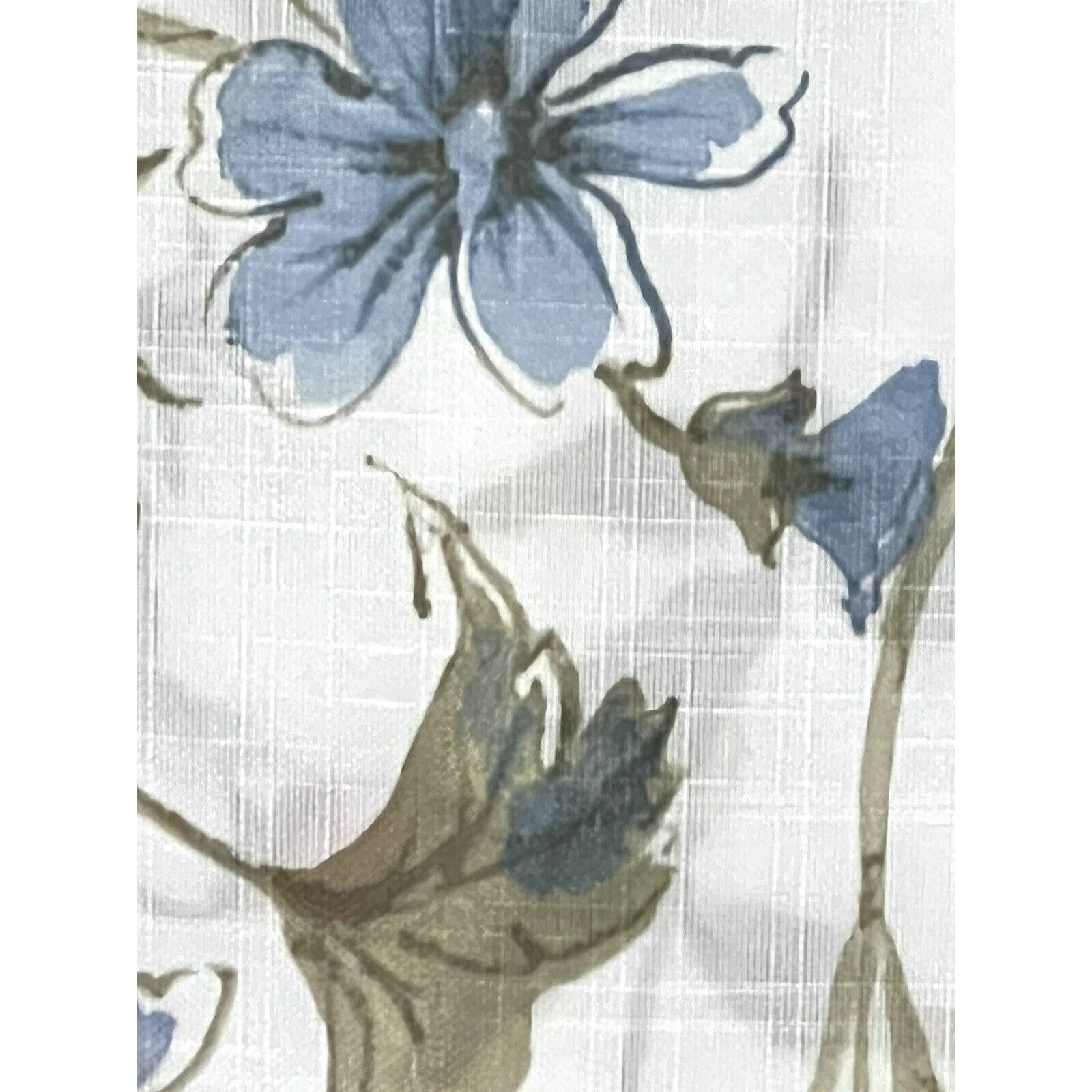 LAURA ASHLEY Wild Meadow Floral Window Curtains 2 Panels 38×96” Orange Blue Pink