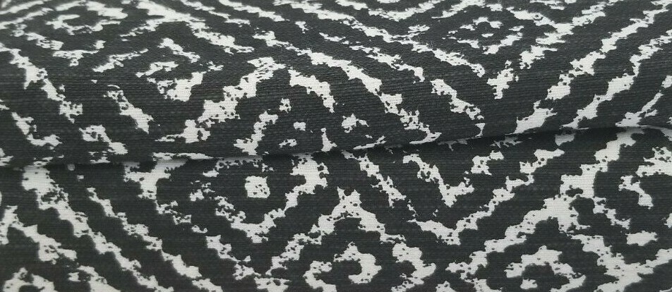 2 pc Threshold Black Diamond Print Rod Pocket Panels (1 Pair) 108″ x 84″ NIP