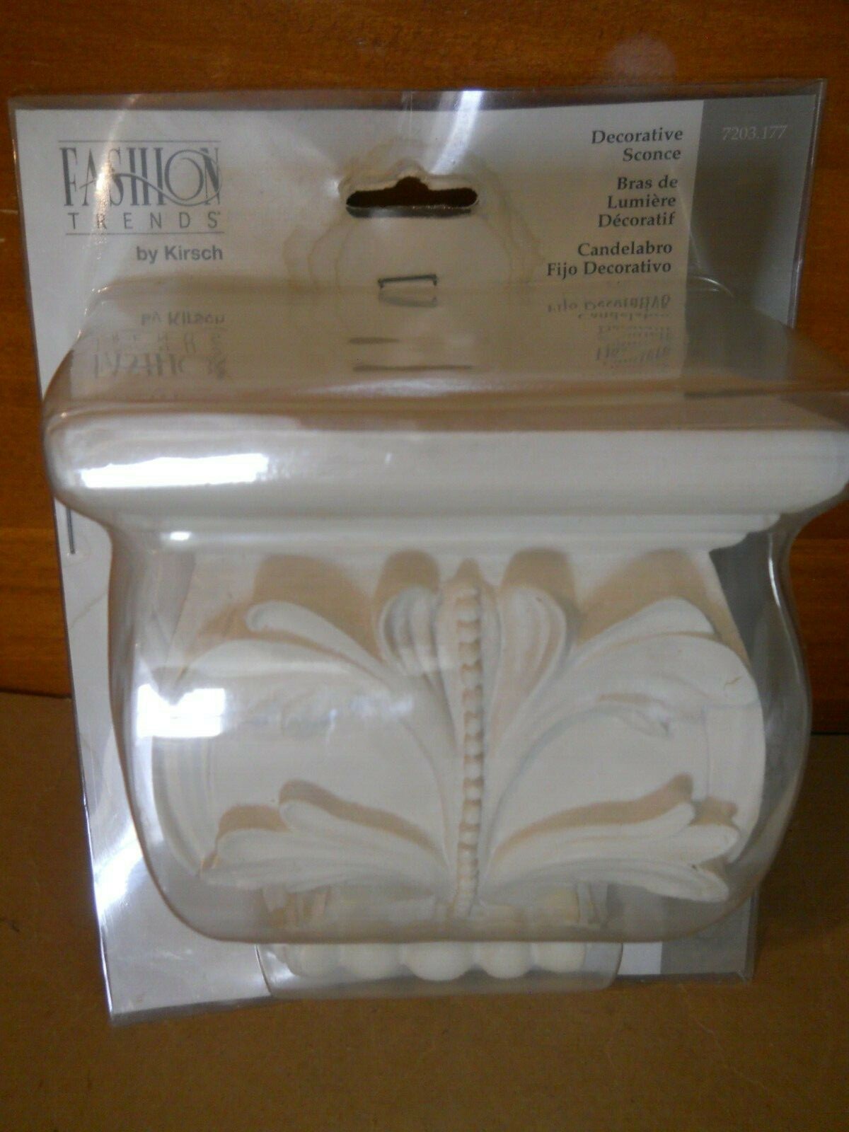 NIP Kirsch Embellished Sconce Soft Whitewashed, 6″ H x 5″ L x 3 1/2″ W