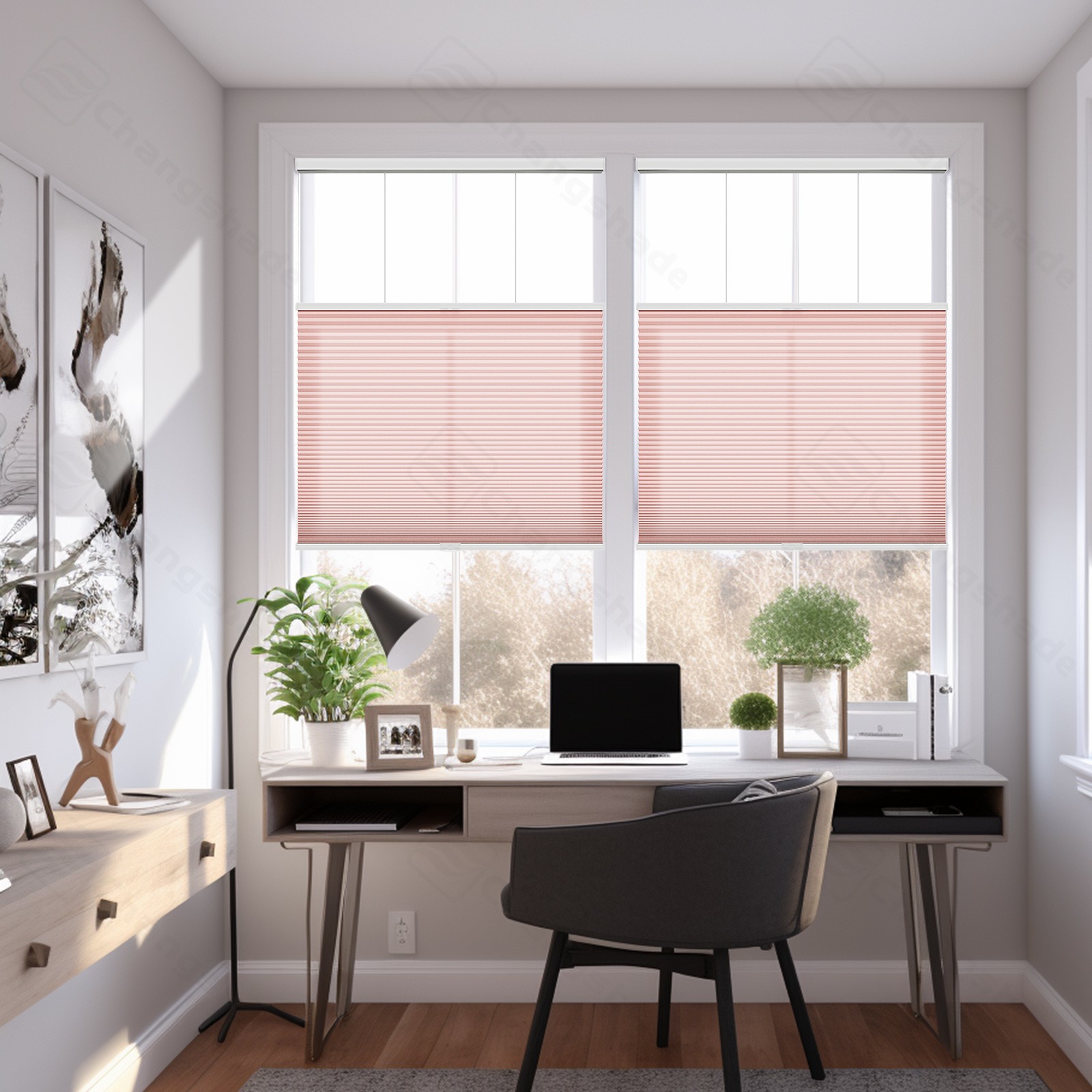 Changshade CUSTOM Cordless Blackout Top-Down Bottom Up Cellular Blinds Honeycomb