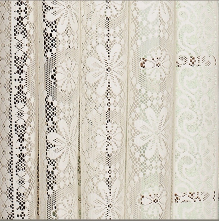 Sweet Home Collection Hopewell Classic Old World Style Lace Curtain Panel