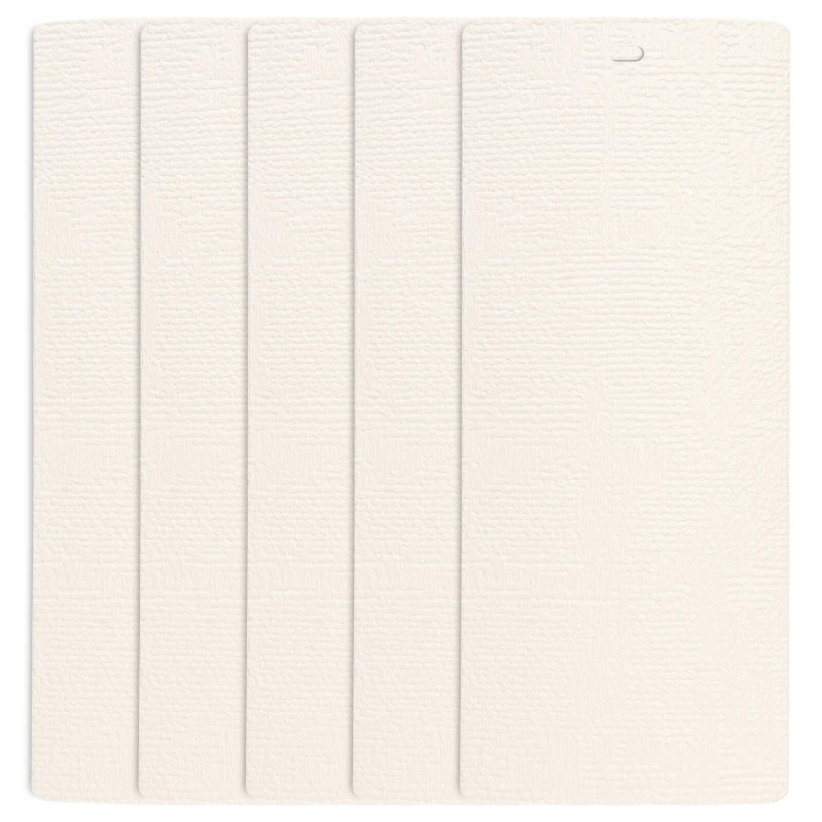 DALIX Chaparral Replacement Window Blinds Vertical Slat Panel 5 Pack Qty / Ivory
