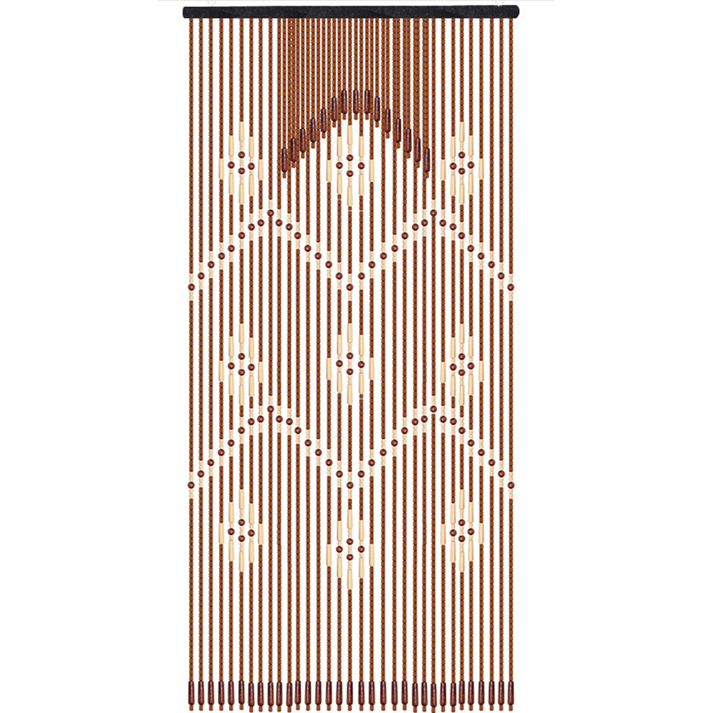 Retro Wooden Bead String Curtain Doorway Porch Partition Curtain 31/32 Lines