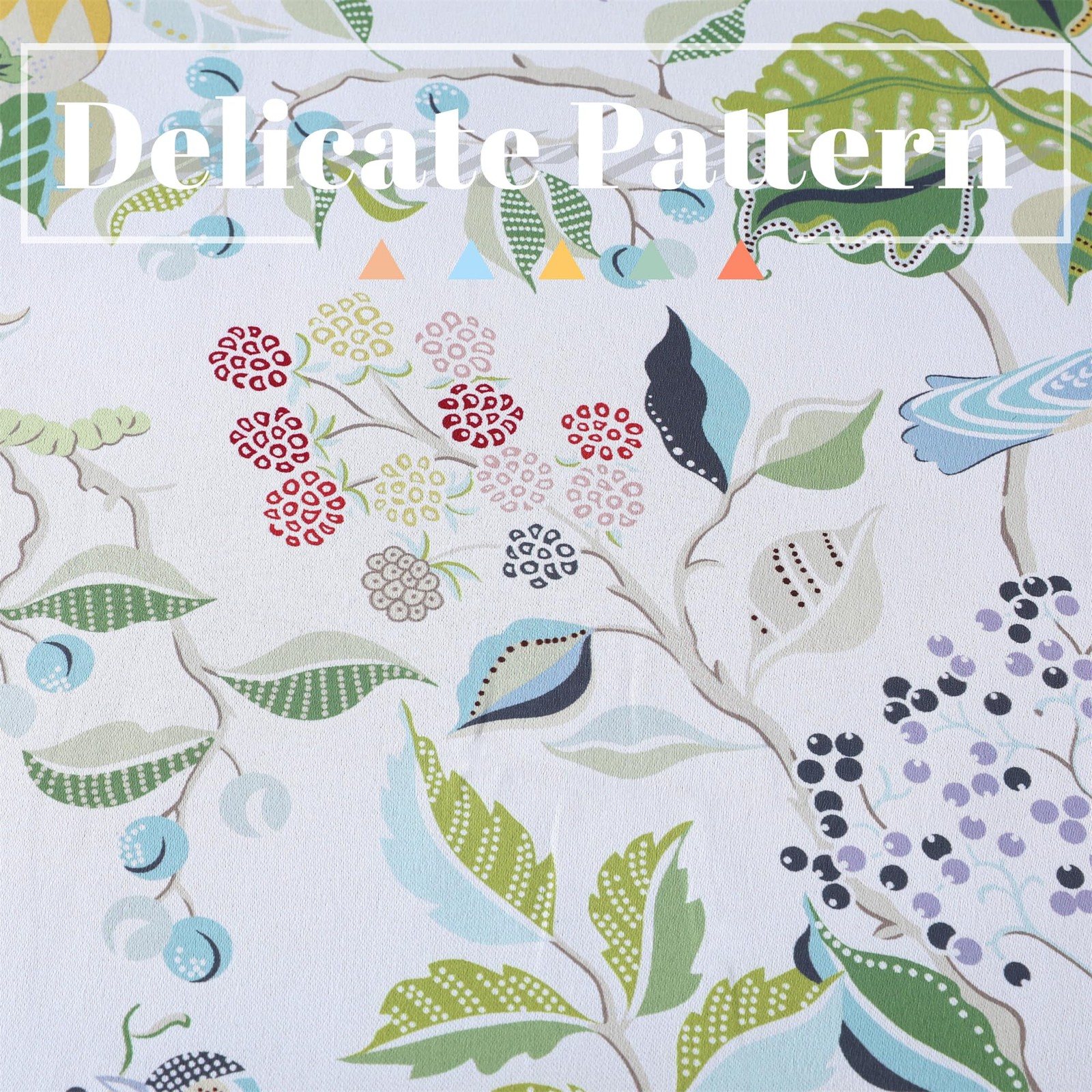 Farmhouse Blackout Curtains for Bedroom Balcony, Lifelike Birds and Flowers W…