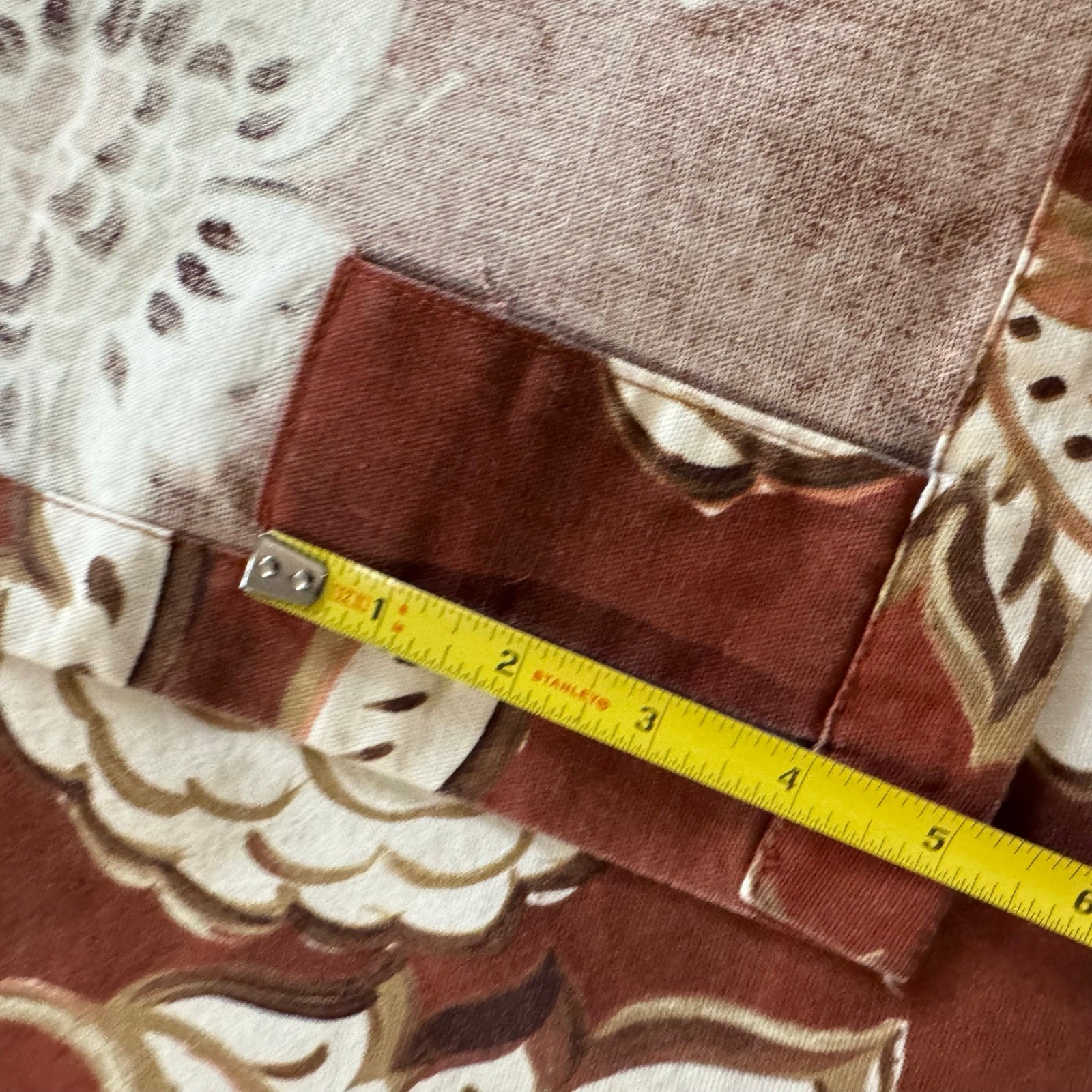 Pier One Imports Magdalene Clay Two Curtain Panels One Valance 100% Cotton