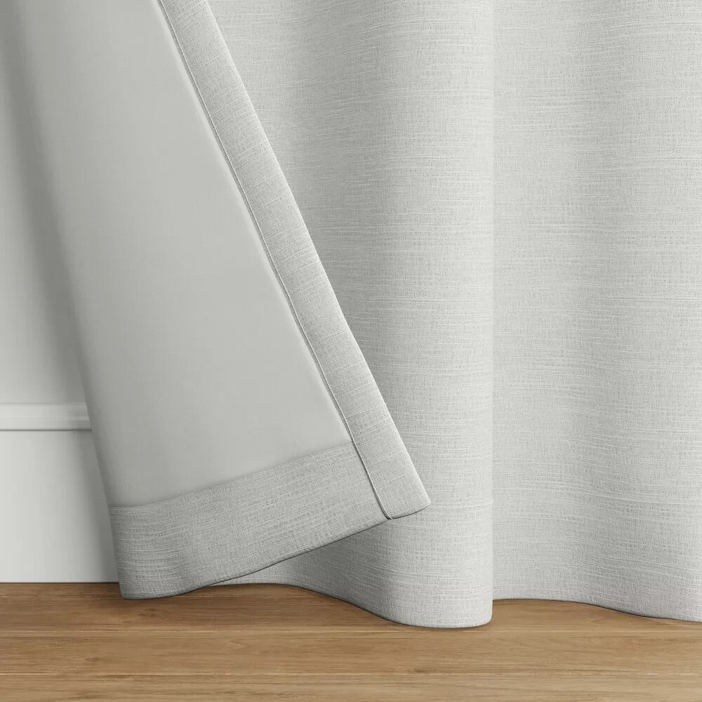 ⚡1 Pc Room Darkening Heathered Window Curtain Panel – Room Essentials Off white