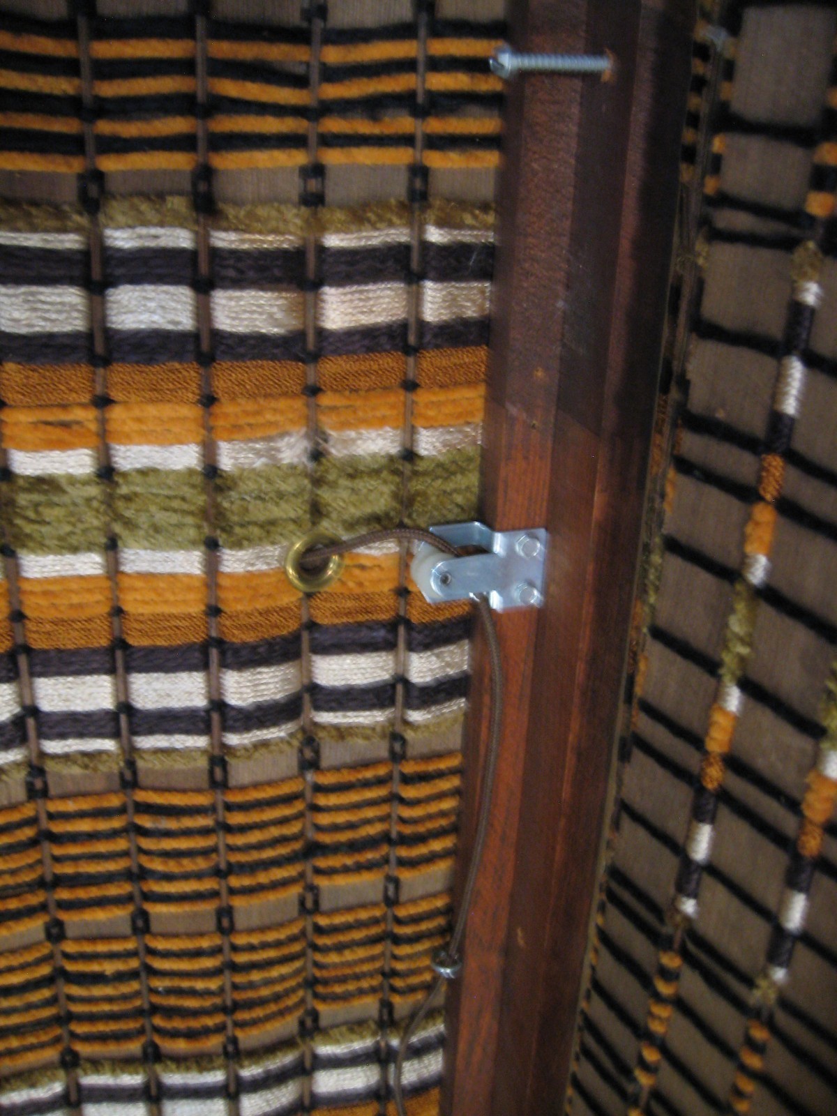 VINTAGE RETRO DELMAR? LOOMCRAFT WOVEN WOOD BLIND PAIR FANTASTIC CONDITION! LOT 2