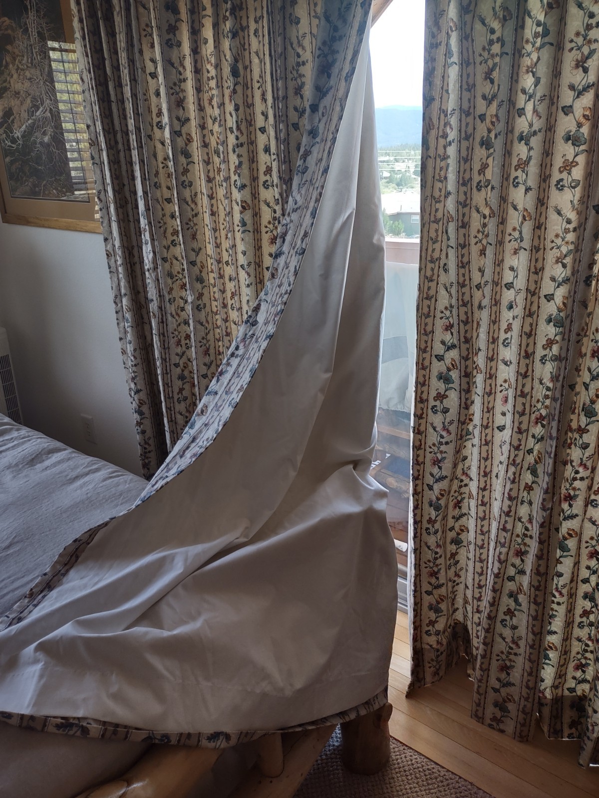 $949 Custom Design 100%-Cotton Drapes Curtains Darkening 84″ X 105″ 2-Panels !