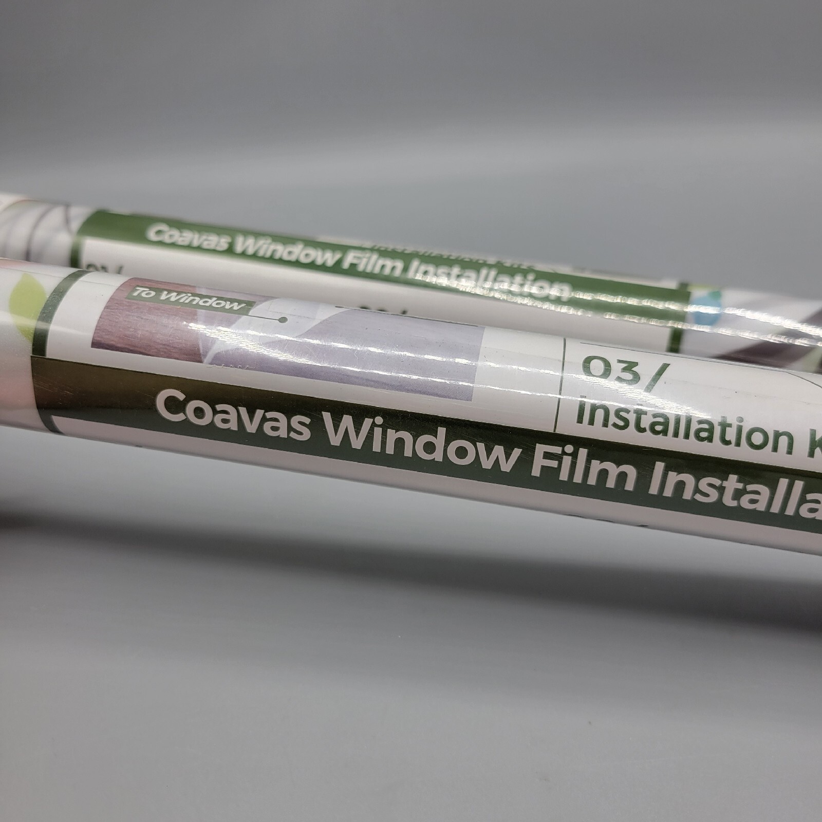 Coavas Window Privacy Film White Bird, 2 Rolls Each Covers 17.5″x78″