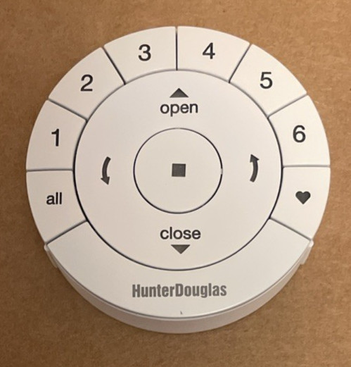 Hunter Douglas PowerView White Remote with Frost Pebble Gen 2