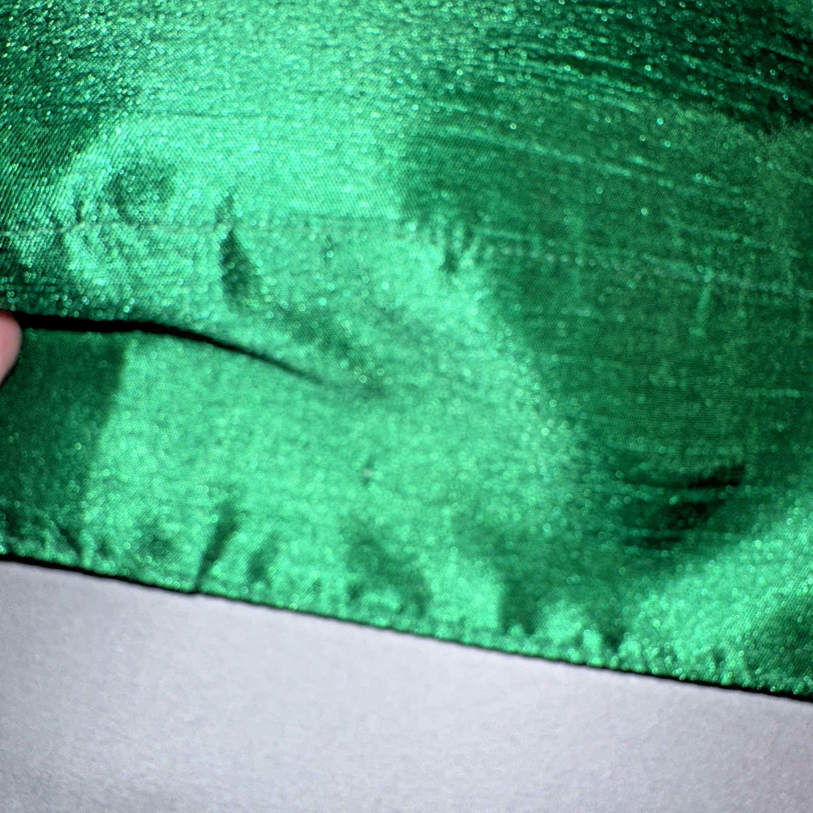 Two Panels Deep Green Lined Drapes 60″L X 50″ W each NWOT
