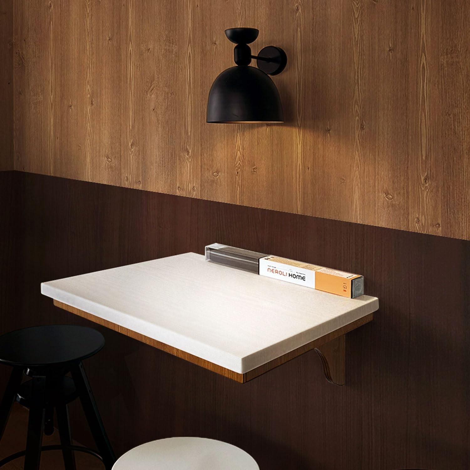 Dark Brown Wood Contact Paper, 17.3″ x 118″ Peel and Stick Waterproof Wallpap…